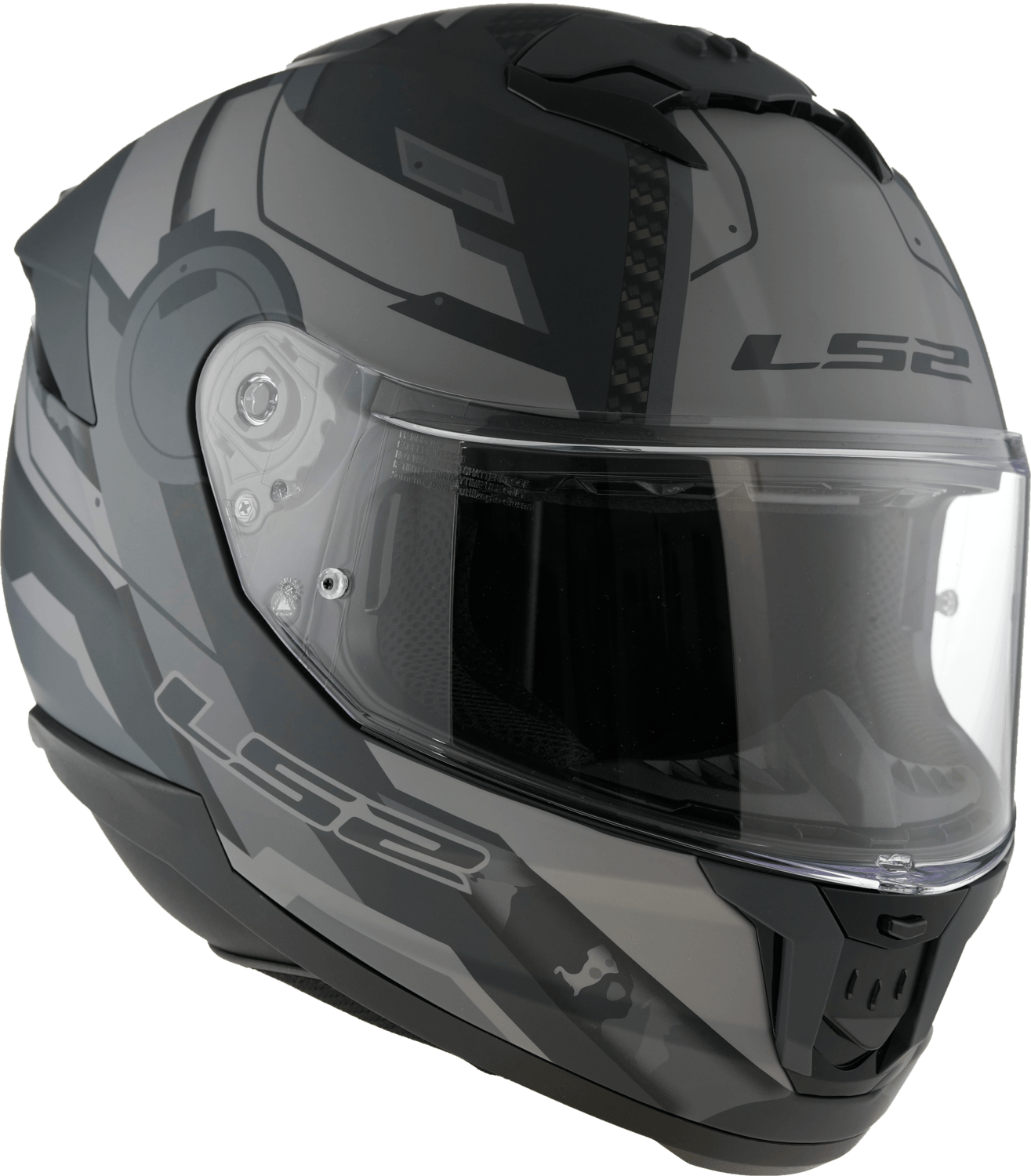 CASCO LS2 808 STREAM II SHADOW Gris / Negro / Mate - Imagen 7