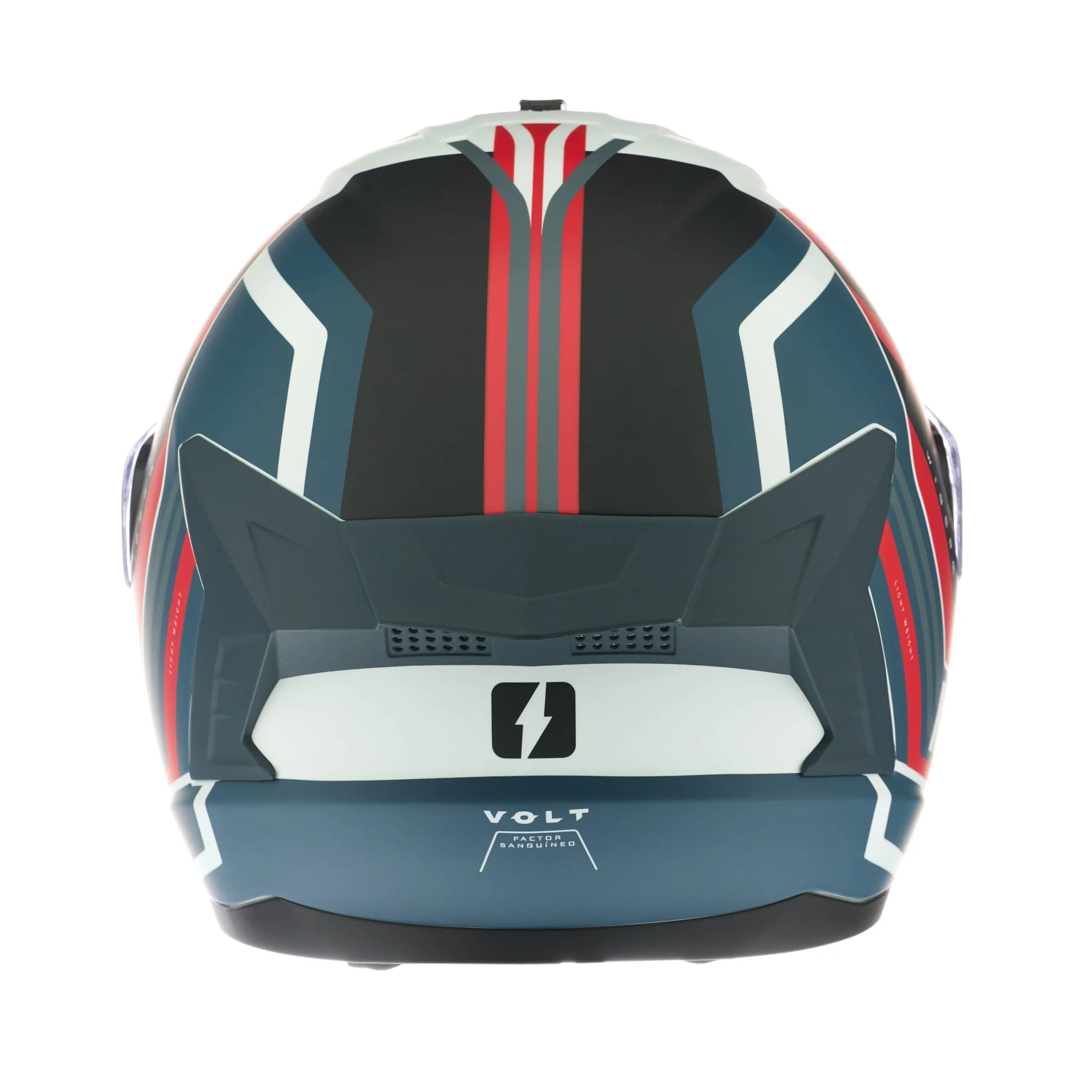 CASCO MAC VOLT 070 WIBERG VISOR EXTRA / Rojo / Azul / Mate - Imagen 5