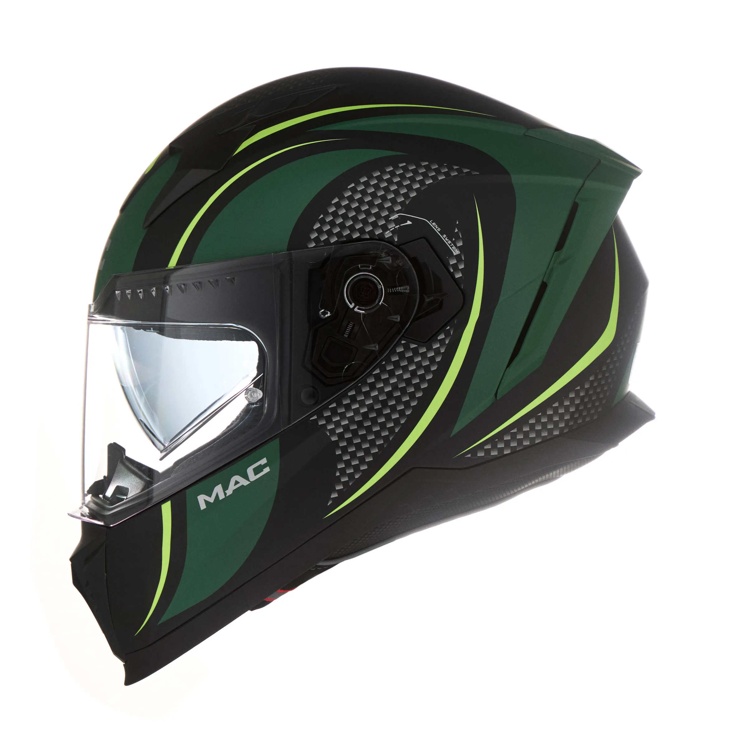 CASCO MAC 069 FORCE CIRKUS VERDE / FLUOR / MATE - Imagen 2