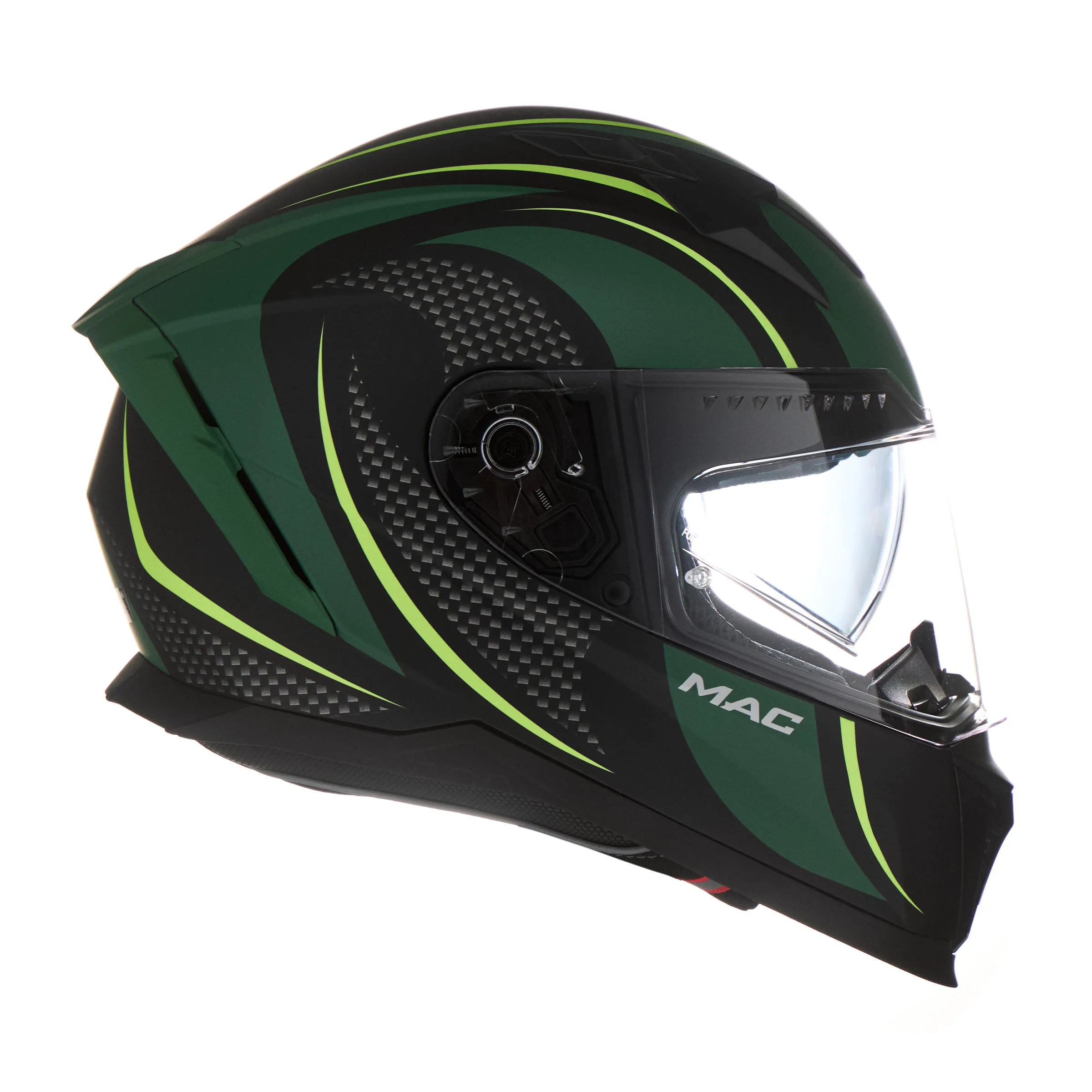 CASCO MAC 069 FORCE CIRKUS VERDE / FLUOR / MATE - Imagen 3