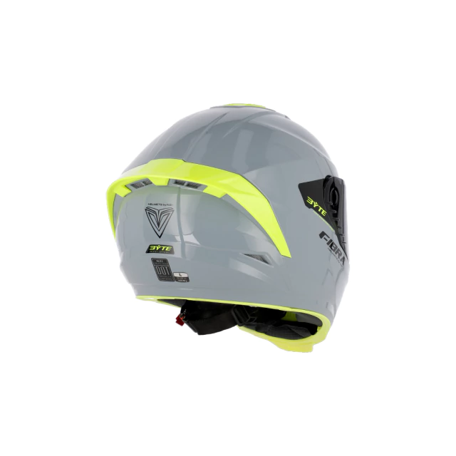 CASCO BYTE STREAM CHROMA NARDO GREY & YELLOW FIBRA - Imagen 3