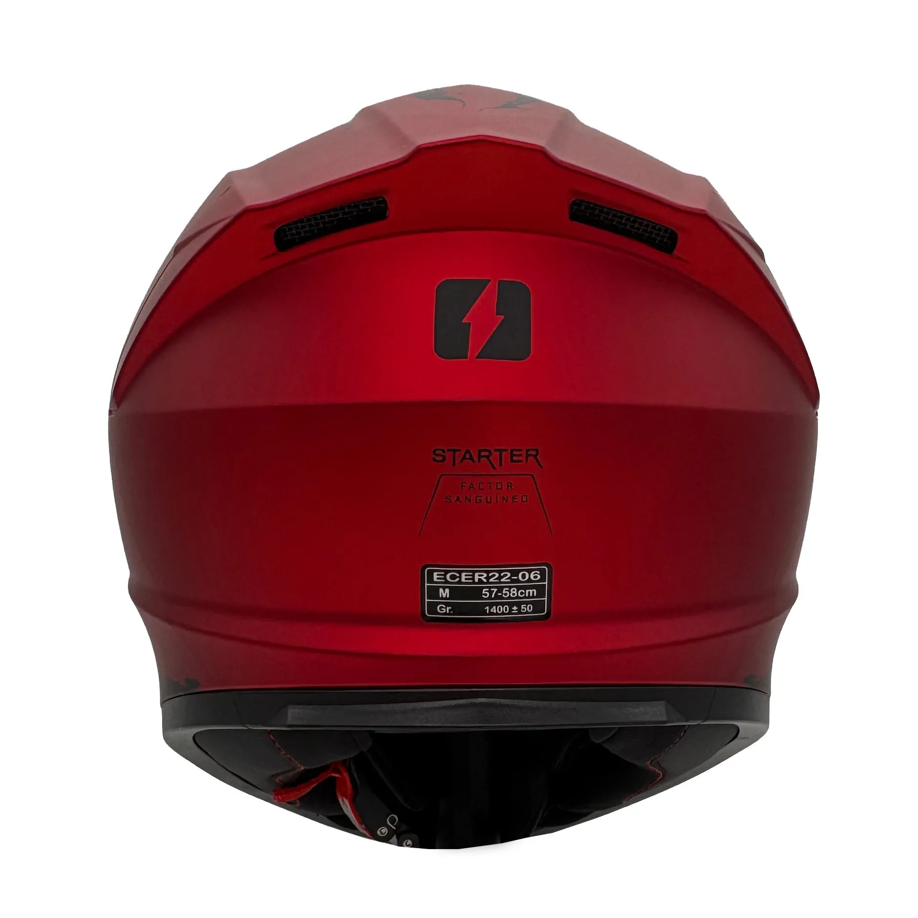 CASCO MAC 801 STARTER FENIX Rojo / Negro / Mate - Imagen 3