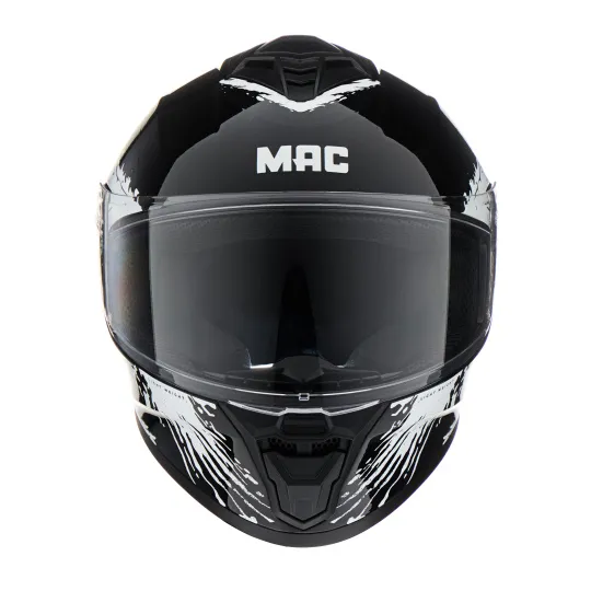 CASCO MAC 801 STARTER FENIX Negro / Blanco / Brillo - Imagen 6