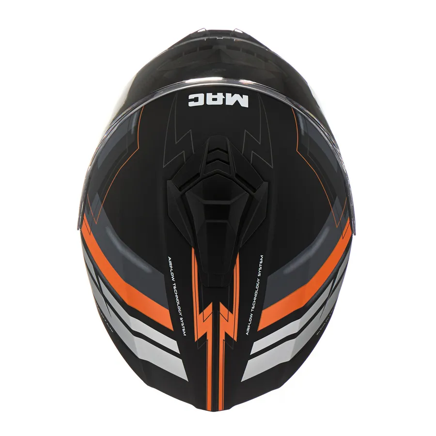 CASCO MAC 801 STARTER RAVIS Negro / Naranja / Mate - Imagen 5