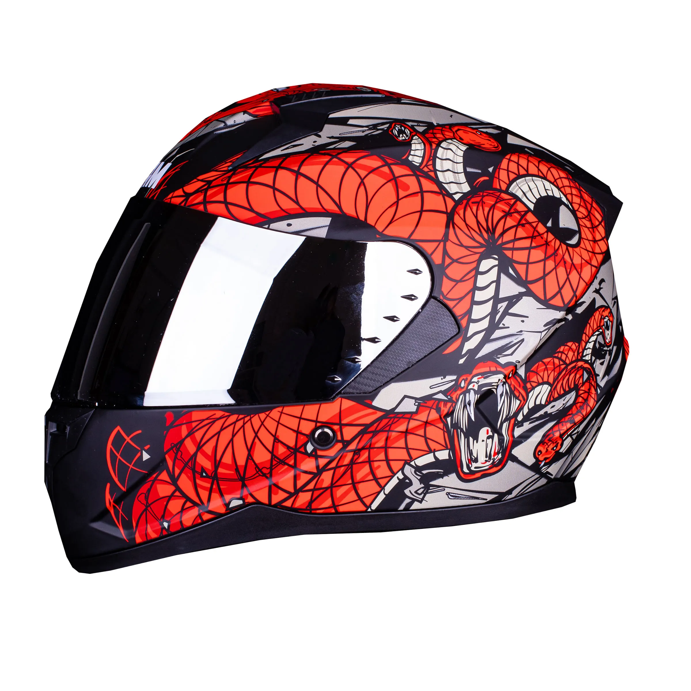 CASCO MAC 067 BASS SNAKE EDICION LIMITADA Rojo / Mate - Imagen 4