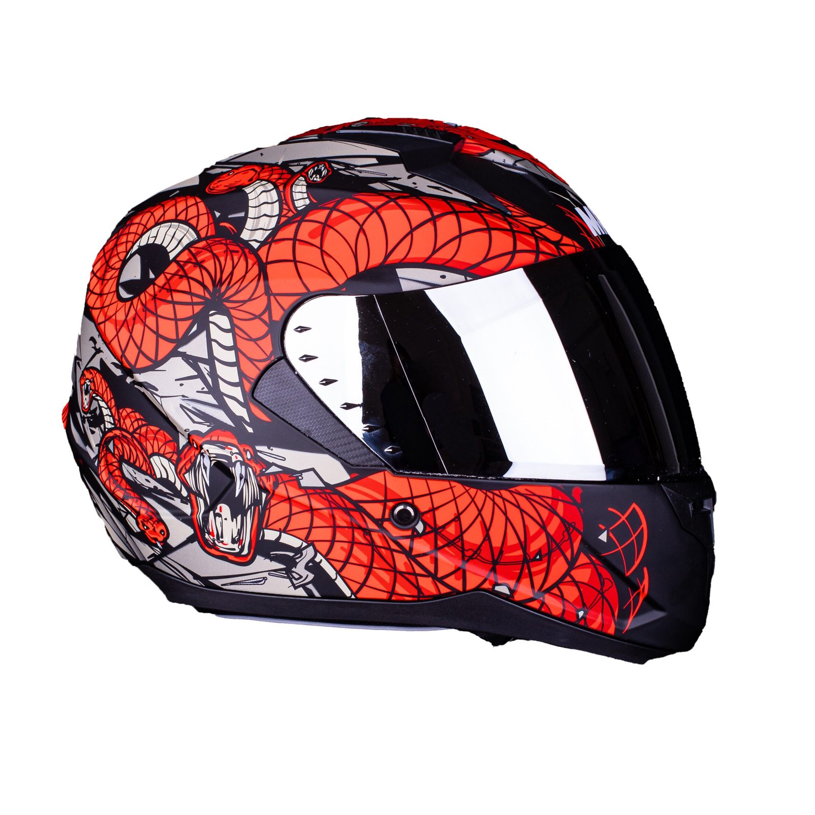CASCO MAC 067 BASS SNAKE EDICION LIMITADA Rojo / Mate - Imagen 5