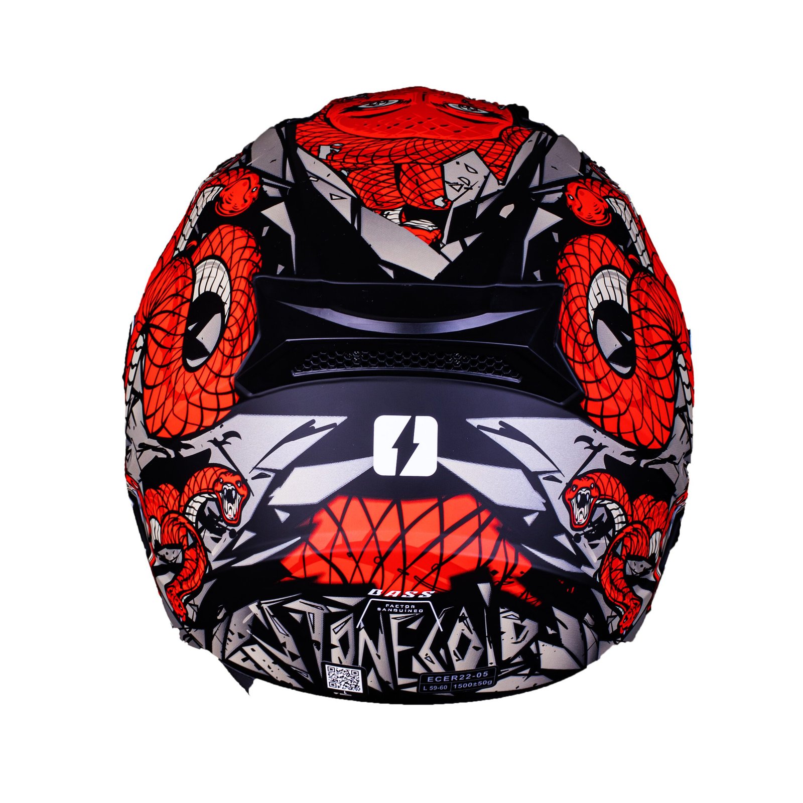 CASCO MAC 067 BASS SNAKE EDICION LIMITADA Rojo / Mate - Imagen 3