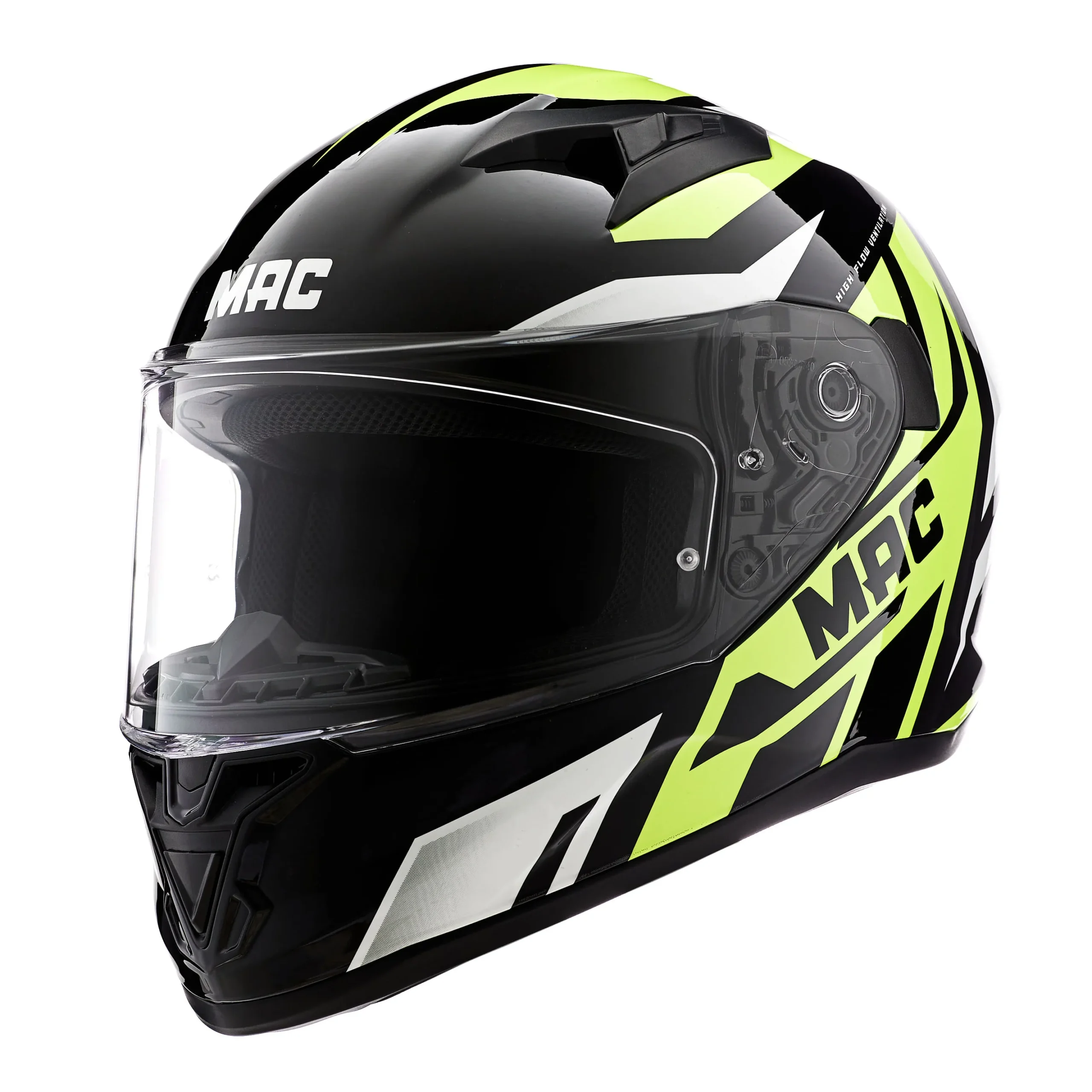 CASCO MAC 825 SPEED JOY Amarillo / Negro / Brillo