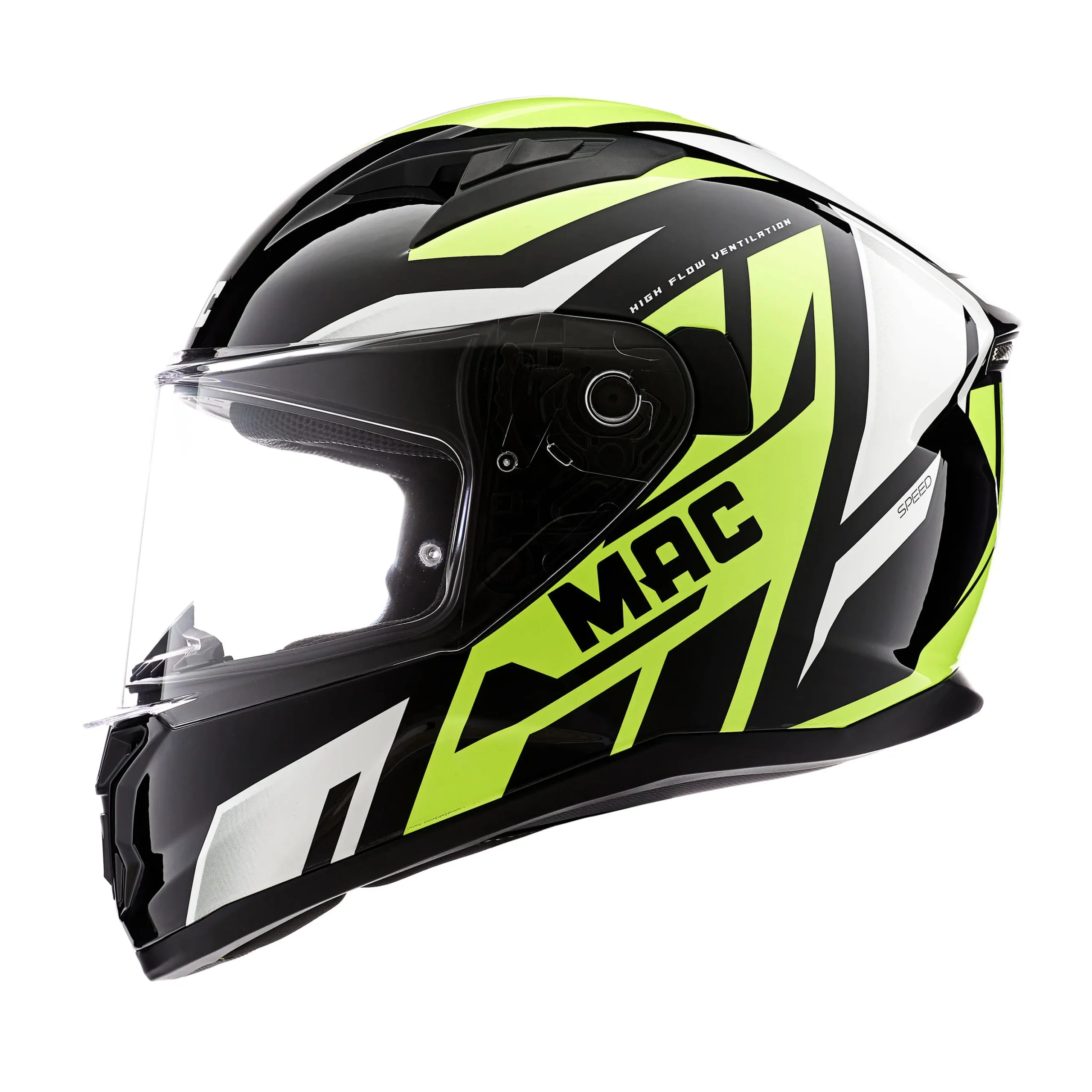CASCO MAC 825 SPEED JOY Amarillo / Negro / Brillo - Imagen 2