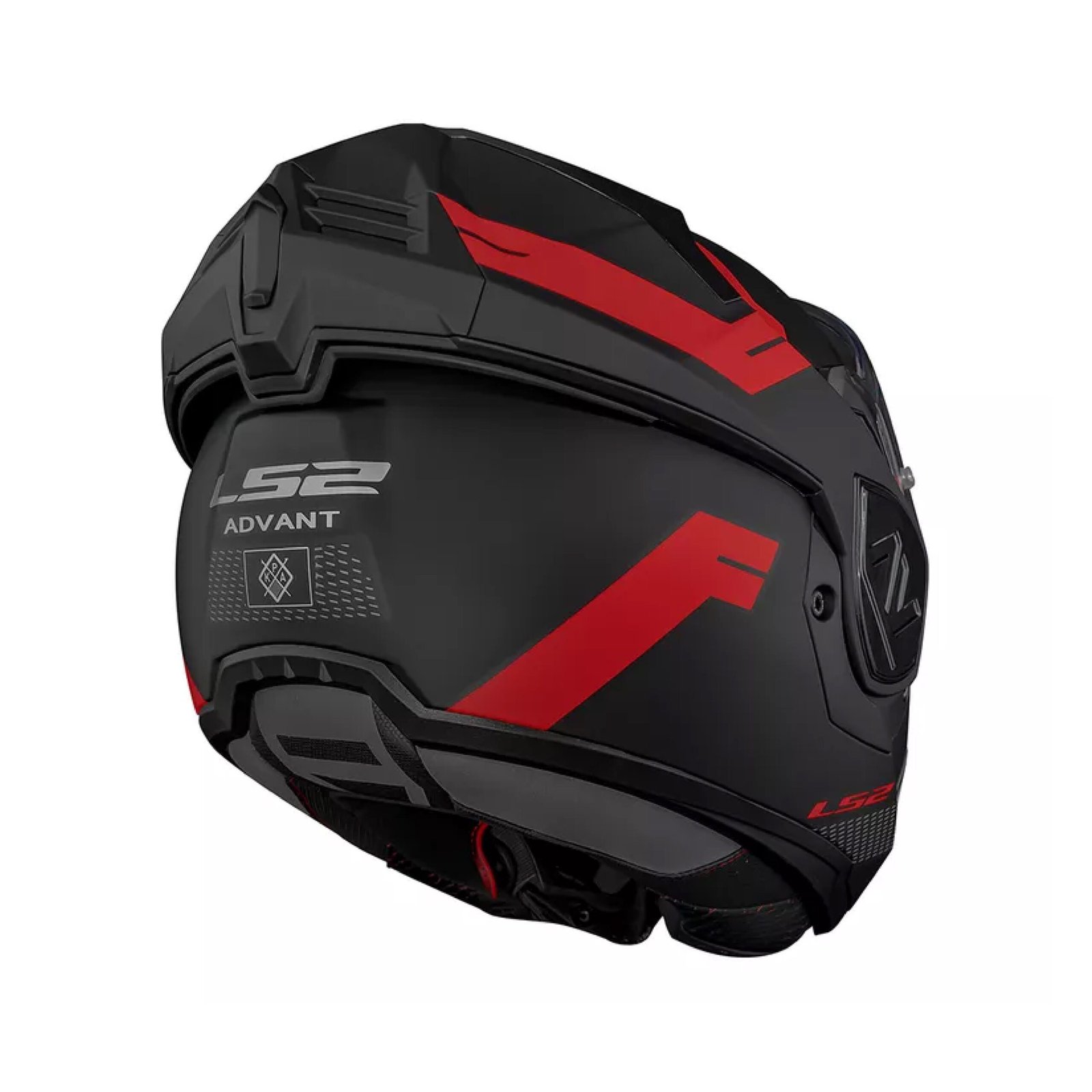 CASCO LS2 906 ADVANT BEND Negro / Rojo / Mate - Imagen 4