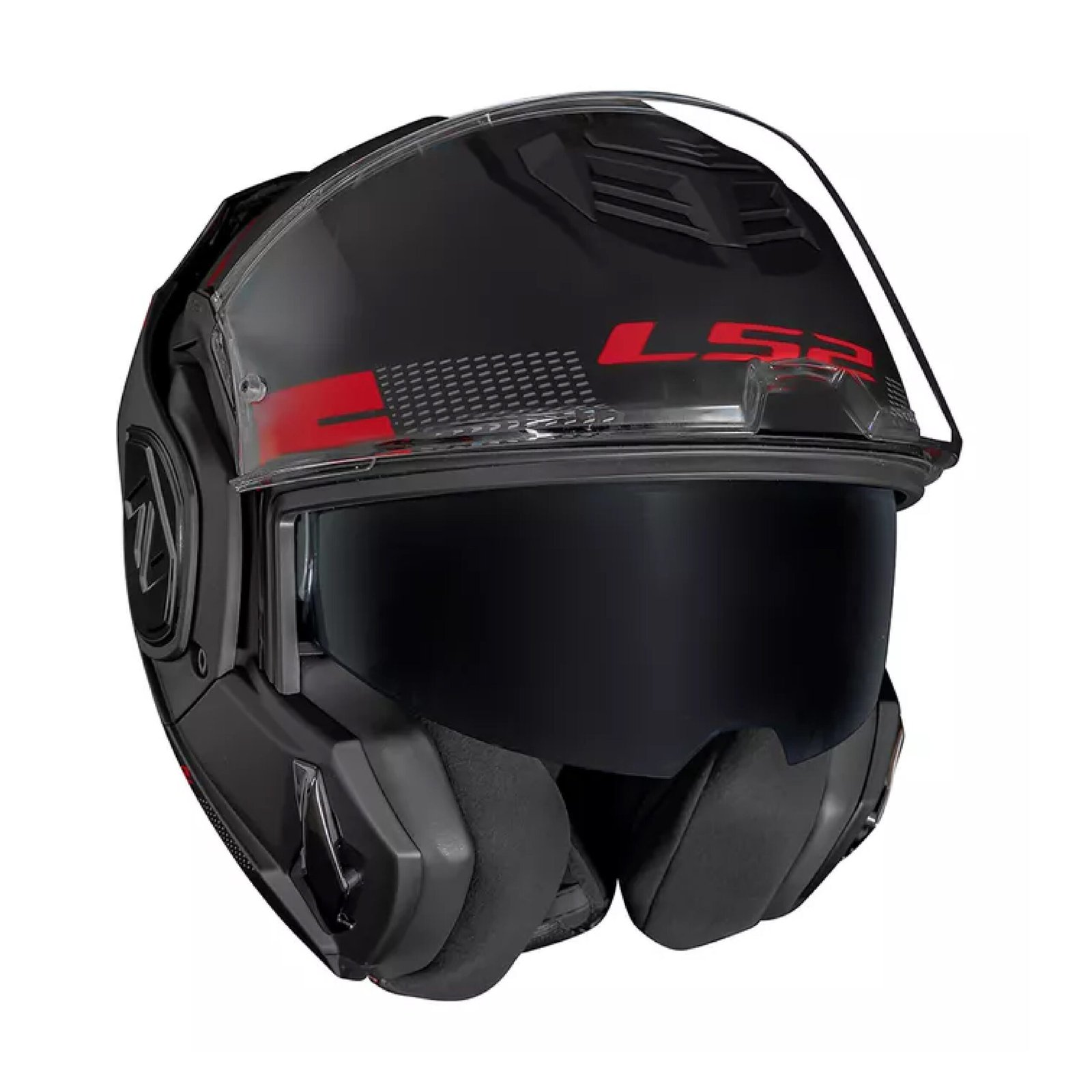 CASCO LS2 906 ADVANT BEND Negro / Rojo / Mate - Imagen 6