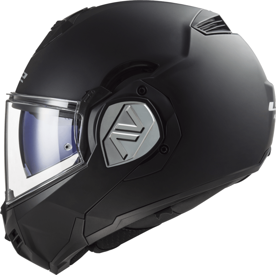 CASCO LS2 906 ADVANT SOLID CROMADO Negro / Gris / Mate - Imagen 3