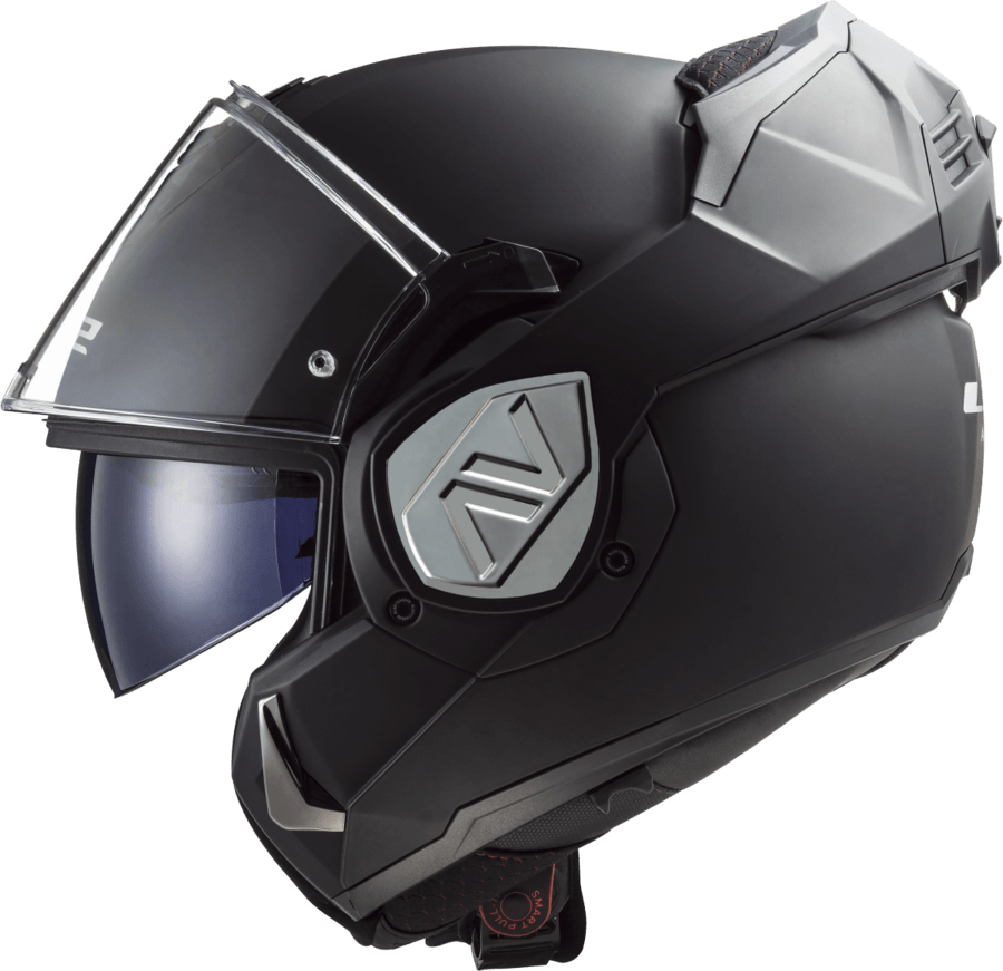 CASCO LS2 906 ADVANT SOLID CROMADO Negro / Gris / Mate