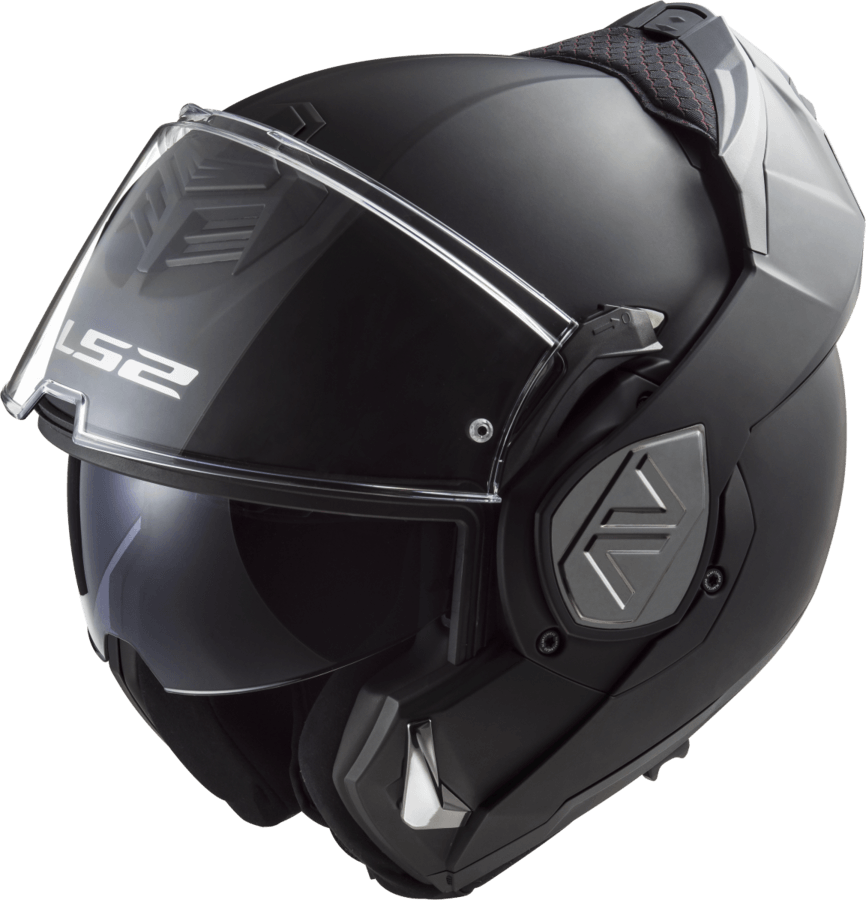 CASCO LS2 906 ADVANT SOLID CROMADO Negro / Gris / Mate - Imagen 4