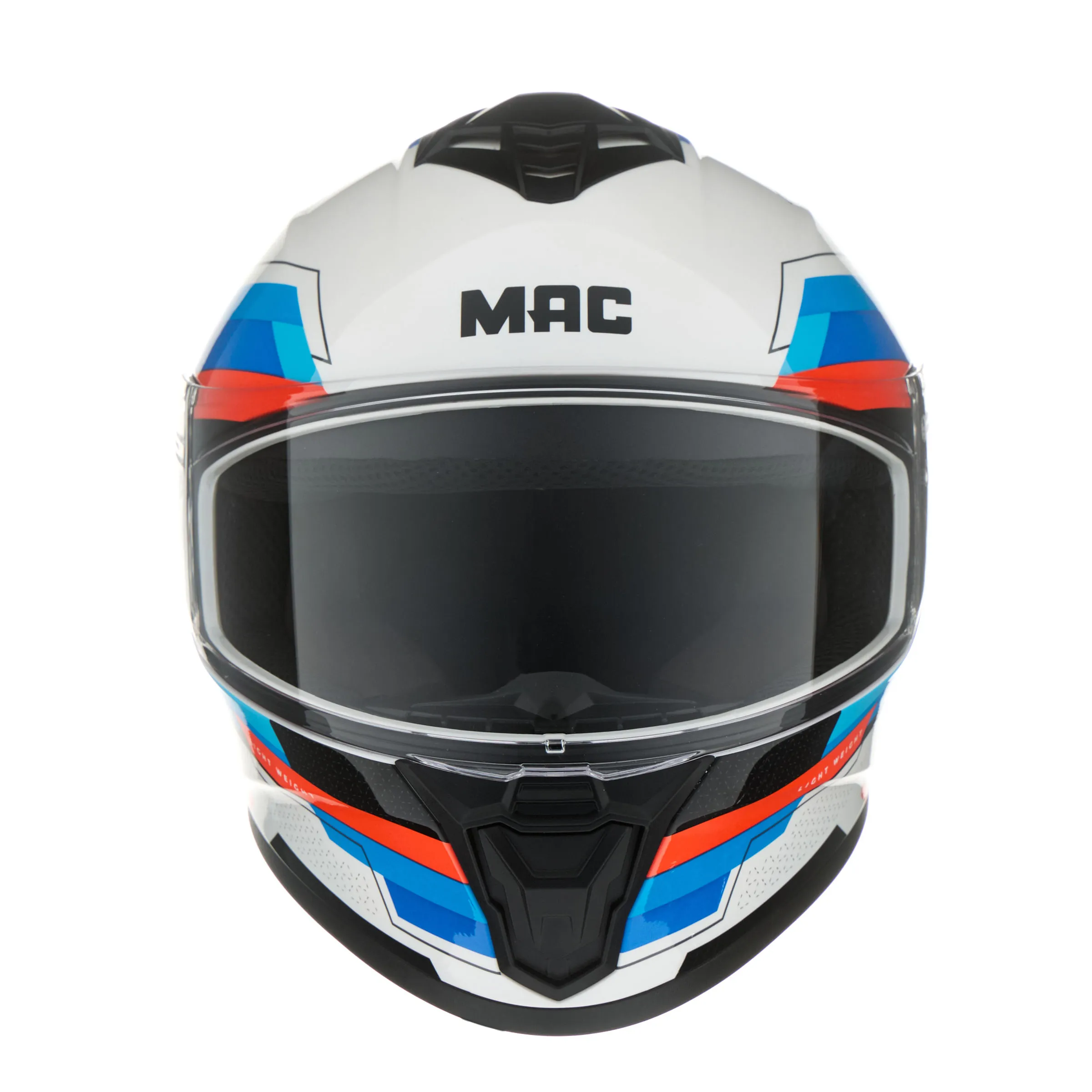 CASCO MAC 801 STARTER 222 Blanco / Azul / Brillo - Imagen 6
