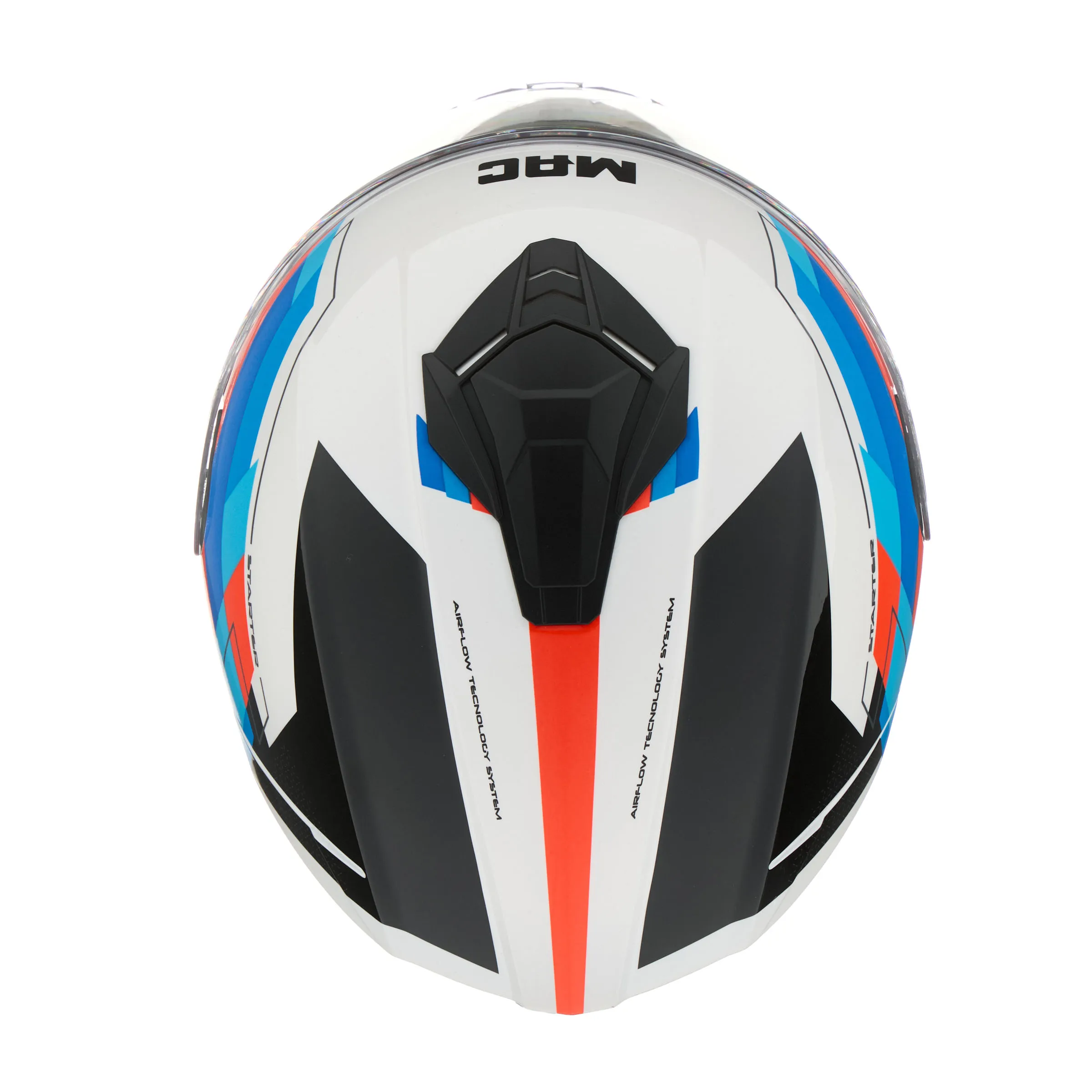 CASCO MAC 801 STARTER 222 Blanco / Azul / Brillo - Imagen 5