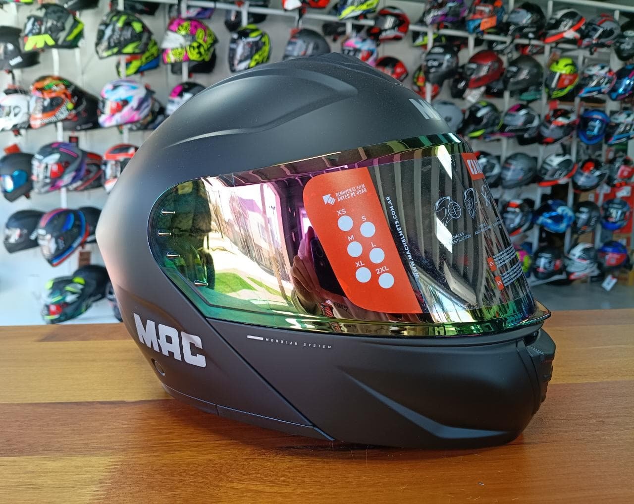 CASCO MAC 917 ONYX Solid Negro / Mate - Imagen 5