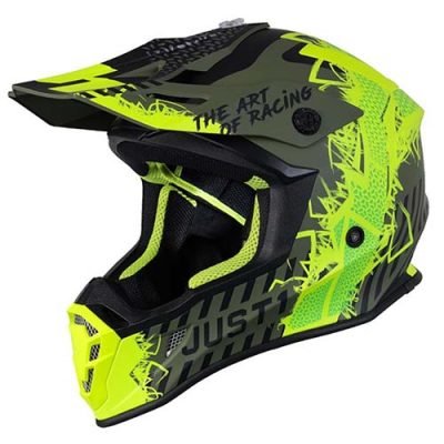 [J38064] CASCO JUST1 J38 MASK FLUO YELLOW - BLACK - GREEN L